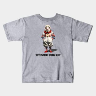 Government Knows Best Sheeple Clown Kids T-Shirt